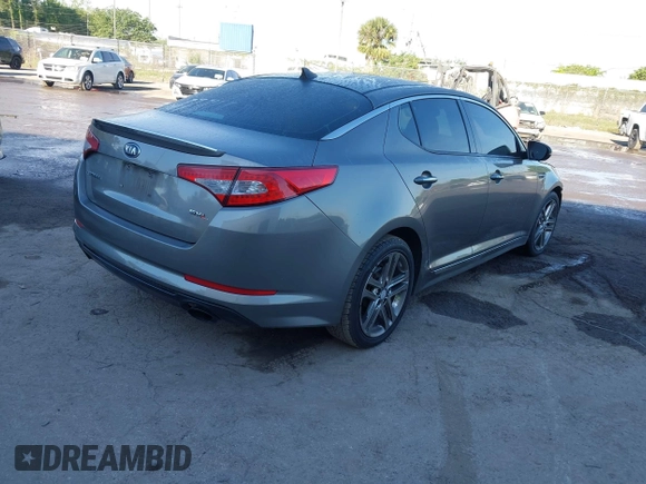 2013 Kia Optima SX with VIN 5XXGR4A6XDG151415, listed as a IAAI auction lot 41881054 with 253,877 mi miles. Bid and sale history available at carsss.com. Image 4.