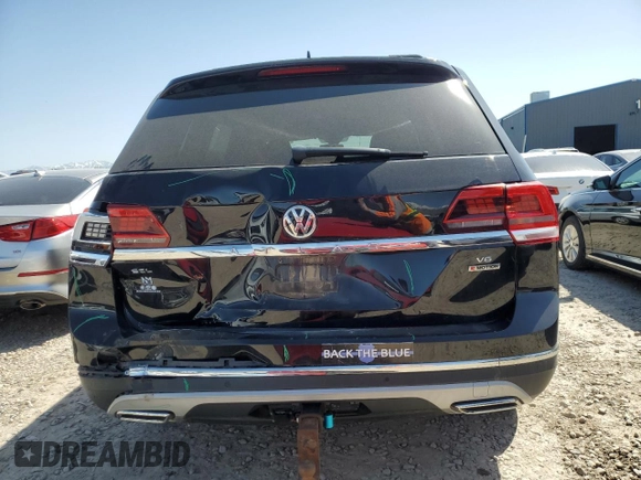 2019 Volkswagen Atlas SEL with VIN 1V2MR2CA1KC558169, listed as a Copart auction lot 53839925 with 95,852 mi miles and Salvage title. Bid and sale history available at DreamBid. Image 6.