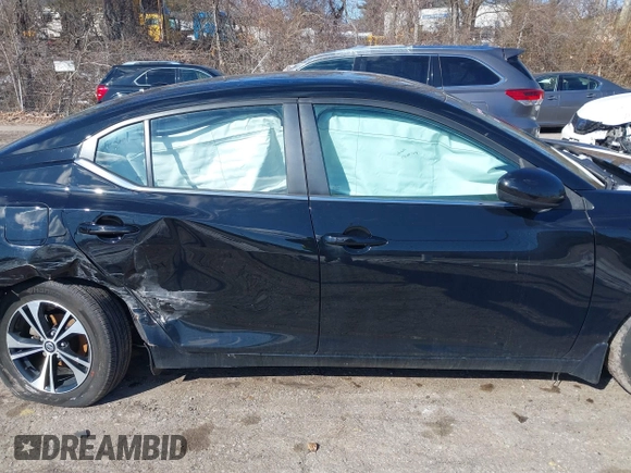 2022 Nissan Sentra SV with VIN 3N1AB8CV9NY235680, listed as a IAAI auction lot 41523366 with 27,277 mi miles and . Bid and sale history available at DreamBid. Image 14.