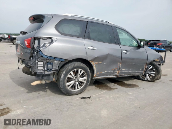 2020 Nissan Pathfinder SL with VIN 5N1DR2CN7LC601365, listed as a Copart auction lot 57273725 with 44,503 mi miles and Salvage title. Bid and sale history available at DreamBid. Image 3.