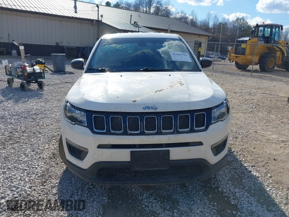 2021 Jeep Compass Sport with VIN 3C4NJDAB3MT555219, listed as a IAAI auction lot 41587525 with 50,427 mi miles and . Bid and sale history available at carsss.com. Image 12.