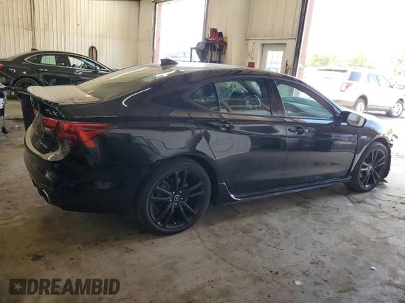 2020 Acura TLX w/A-Spec Pkg with VIN 19UUB3F66LA002442, listed as a Copart auction lot 57103055 with 92,005 mi miles and Salvage title. Bid and sale history available at DreamBid. Image 3.