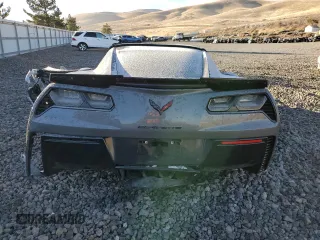 2015 Chevrolet Corvette Z06 2LZ with VIN 1G1YS2D62F5609540, listed as a Copart auction lot 81647914 with 0 mi miles and Salvage Title. Bid and sale history available at carsss.com. Image 6.