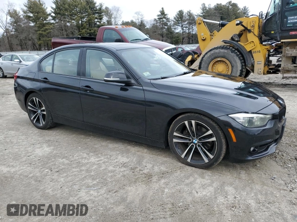 2018 BMW 3 Series with VIN WBA8F1C55JK898449, listed as a Copart auction lot 47786005 with 90,981 mi miles and Salvage title. Bid and sale history available at DreamBid. Image 4.