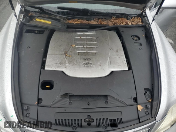 2008 Lexus LS 460 with VIN JTHBL46F185071661, listed as a Copart auction lot 57762175 with 122,958 mi miles and Clean title. Bid and sale history available at DreamBid. Image 11.