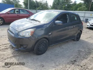 2015 Mitsubishi Mirage DE with VIN ML32A3HJ7FH002331, listed as a Copart auction lot 57827745 with 106,991 mi miles and Clean title. Bid and sale history available at DreamBid. Image 1.