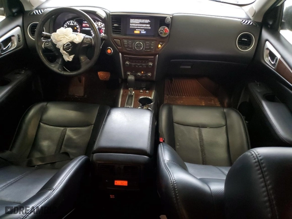 2018 Nissan Pathfinder SV with VIN 5N1DR2MM8JC672481, listed as a Copart auction lot 36968324 with 47,446 mi miles and Salvage Title. Bid and sale history available at carsss.com. Image 8.