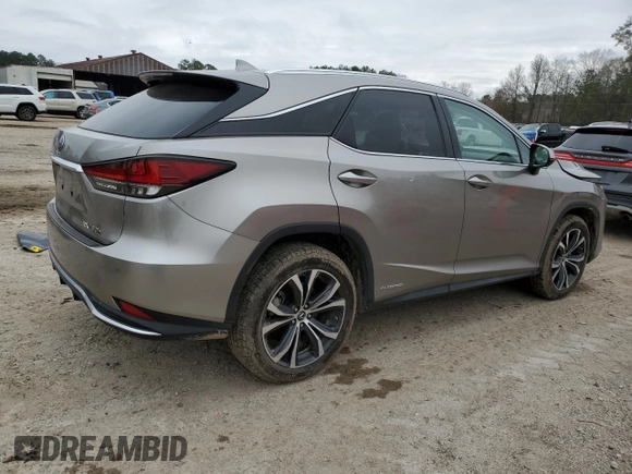 2020 Lexus RX with VIN 2T2HGMDA6LC043854, listed as a Copart auction lot 43705705 with 39,700 mi miles and Salvage Title. Bid and sale history available at carsss.com. Image 3.