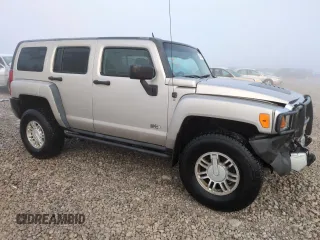 2008 Hummer H3 with VIN 5GTEN33E988187406, listed as a Copart auction lot 81127844 with 118,145 mi miles and Salvage Title. Bid and sale history available at DreamBid. Image 4.
