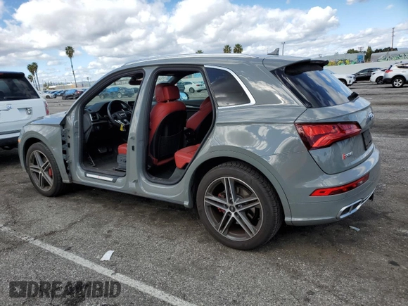 2020 Audi SQ5 Premium Plus with VIN WA1B4AFY1L2123096, listed as a Copart auction lot 41638784 with 31,705 mi miles and . Bid and sale history available at DreamBid. Image 2.