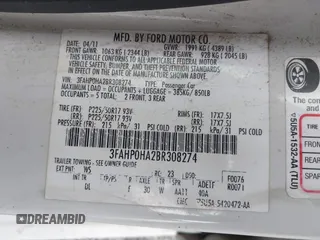 2011 Ford Fusion SE with VIN 3FAHP0HA2BR308274, listed as a IAAI auction lot 41519196 with 96,432 mi miles. Bid and sale history available at carsss.com. Image 9.