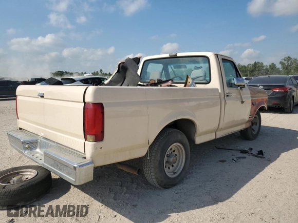 1992 Ford F-150 with VIN 1FTDF15Y7NPA18708, listed as a Copart auction lot 72081004 with 0 mi miles and Salvage Title. Bid and sale history available at carsss.com. Image 3.
