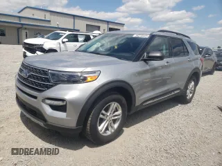 2023 Ford Explorer XLT with VIN 1FMSK8DH0PGC35352, listed as a Copart auction lot 58318445 with 8,625 mi miles and Salvage title. Bid and sale history available at DreamBid. Image 1.