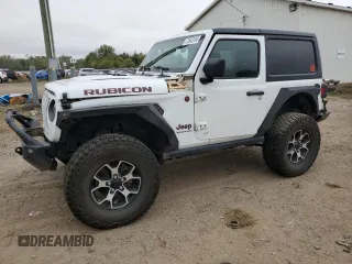 2021 Jeep Wrangler Rubicon with VIN 1C4HJXCG9MW523215, listed as a Copart auction lot 73543184 with 74,131 mi miles and Salvage title. Bid and sale history available at DreamBid. Image 1.