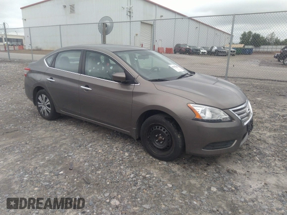 2015 Nissan Sentra S with VIN 3N1AB7AP9FY253905, listed as a IAAI auction lot 42193405 with 132,360 mi miles. Bid and sale history available at carsss.com. Image 1.