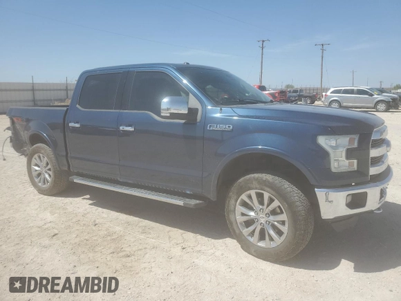 2015 Ford F-150 XLT with VIN 1FTEW1EF8FKD06237, listed as a Copart auction lot 50693145 with 185,609 mi miles and Salvage title. Bid and sale history available at DreamBid. Image 4.