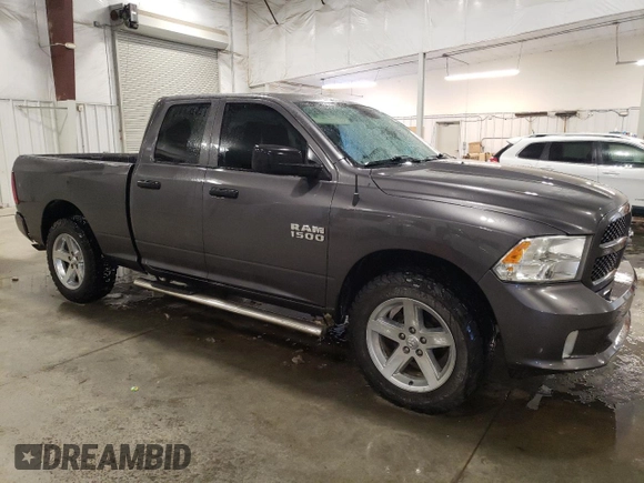 2017 Ram 1500 Express with VIN 1C6RR7FG1HS756504, listed as a Copart auction lot 46094735 with 121,508 mi miles and Non Repairable. Bid and sale history available at carsss.com. Image 4.