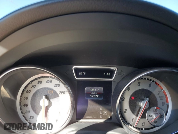 2016 Mercedes-Benz CLA 250 with VIN WDDSJ4EBXGN293738, listed as a Copart auction lot 89341895 with 57,279 mi miles and Salvage Title. Bid and sale history available at DreamBid. Image 9.