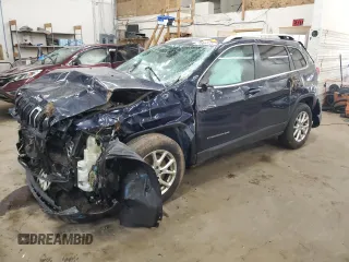 2014 Jeep Cherokee Latitude z VIN 1C4PJMCS9EW124787, wystawiony jako Copart lot #54989335 z przebiegiem 179 236 mil mil oraz Szkoda całkowita • Salvage title. Historia ofert i sprzedaży dostępna na DreamBid. Obrazek 1.