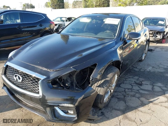 2020 Infiniti Q50 EDITION 30 with VIN JN1EV7AP7LM202166, listed as a IAAI auction lot 41636421 with 72,759 mi miles. Bid and sale history available at carsss.com. Image 6.