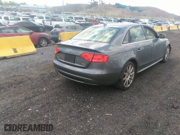 2012 Audi A4 2.0T Premium Plus with VIN WAUFFAFL6CA117707, listed as a IAAI auction lot 39287230 with 122,188 mi miles. Bid and sale history available at carsss.com. Image 4.