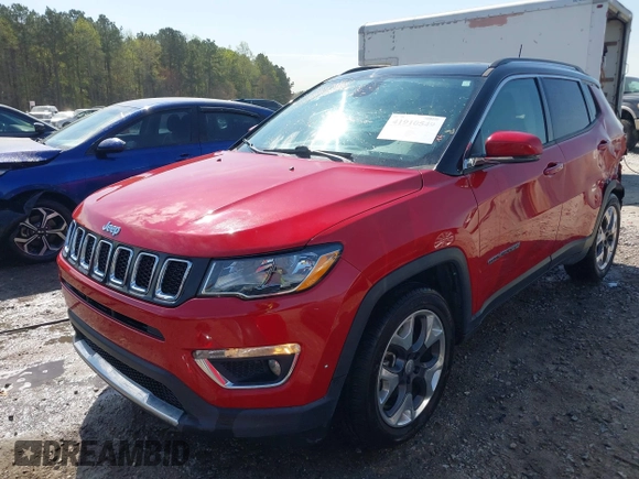2018 Jeep Compass Limited with VIN 3C4NJCCB9JT466032, listed as a IAAI auction lot 41910549 with 81,249 mi miles and . Bid and sale history available at DreamBid. Image 18.