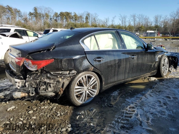 2017 Infiniti Q50 2.0t Premium with VIN JN1CV7AR6HM680577, listed as a Copart auction lot 88735105 with 48,805 mi miles and Salvage Title. Bid and sale history available at carsss.com. Image 3.