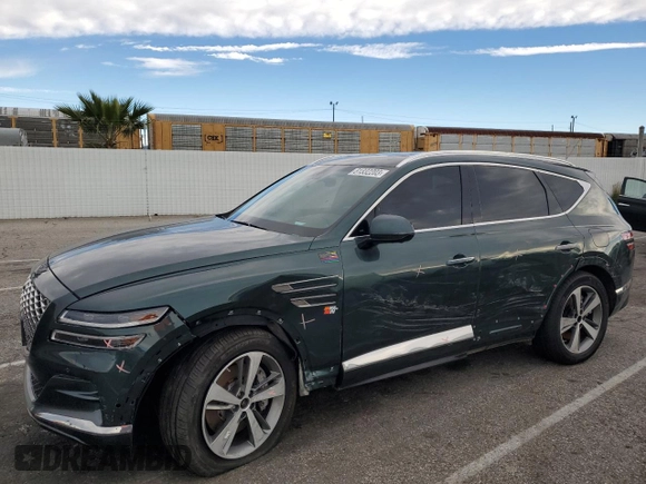 2023 Genesis GV80 with VIN KMUHCESC5PU137756, listed as a Copart auction lot 81332203 with 2,984 mi miles and Salvage title. Bid and sale history available at DreamBid. Image 1.