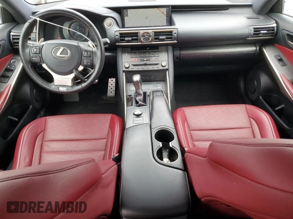 2019 Lexus IS 300 with VIN JTHBA1D25K5087678, listed as a Copart auction lot 50942805 with 60,491 mi miles and Salvage title. Bid and sale history available at DreamBid. Image 8.