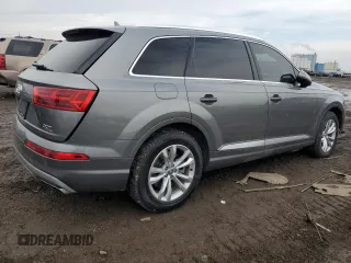 2017 Audi Q7 Premium Plus with VIN WA1LAAF71HD032877, listed as a Copart auction lot 46947115 with 115,218 mi miles and Salvage Title. Bid and sale history available at carsss.com. Image 3.