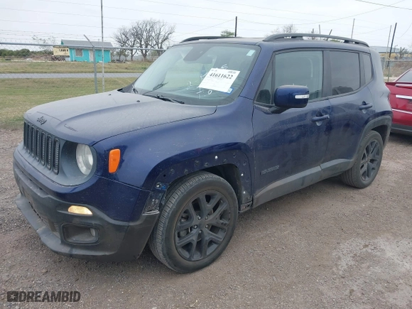2017 Jeep Renegade Latitude with VIN ZACCJABB9HPG54080, listed as a IAAI auction lot 41611622 with 118,364 mi miles. Bid and sale history available at carsss.com. Image 16.