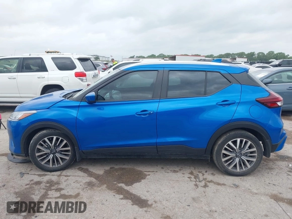 2023 Nissan Kicks SV with VIN 3N1CP5CV3PL554999, listed as a IAAI auction lot 42124980 with 19,963 mi miles and . Bid and sale history available at DreamBid. Image 14.
