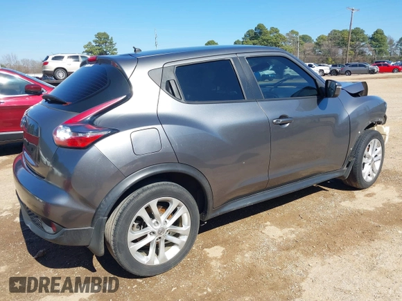 2015 Nissan Juke S with VIN JN8AF5MR3FT506748, listed as a IAAI auction lot 41596464 with 1 mi miles. Bid and sale history available at carsss.com. Image 4.
