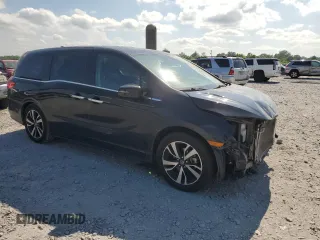 2018 Honda Odyssey Elite with VIN 5FNRL6H9XJB081211, listed as a Copart auction lot 54307325 with 102,364 mi miles and Salvage Title. Bid and sale history available at DreamBid. Image 4.