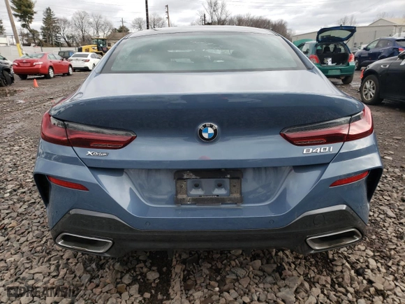 2020 BMW 8 Series 840i with VIN WBAGV4C00LCD53148, listed as a Copart auction lot 38031863 with NaN miles. Bid and sale history available at carsss.com. Image 6.