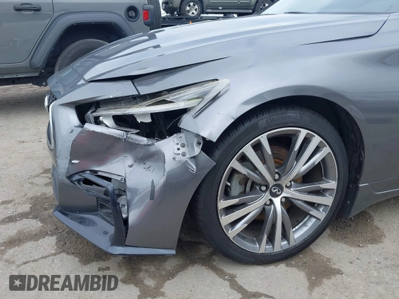 2018 Infiniti Q50 Luxe with VIN JN1EV7AP7JM354543, listed as a IAAI auction lot 42189356 with 89,503 mi miles and . Bid and sale history available at DreamBid. Image 18.