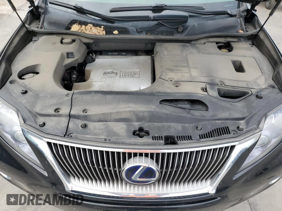 2012 Lexus RX 450h with VIN JTJBC1BA1C2046549, listed as a Copart auction lot 59637875 with 114,353 mi miles and Salvage title. Bid and sale history available at DreamBid. Image 12.