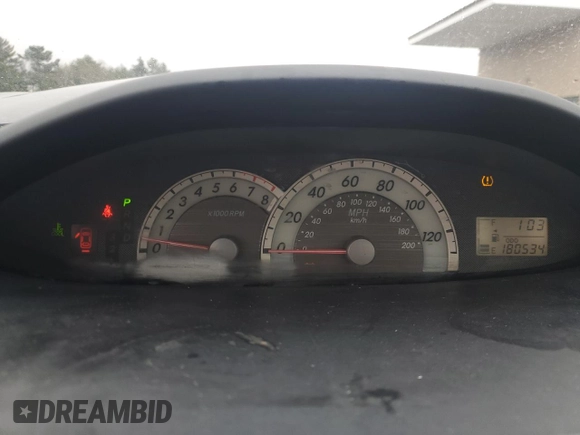 2008 Toyota Yaris with VIN JTDBT923484024267, listed as a Copart auction lot 46183595 with 180,534 mi miles and Salvage Title. Bid and sale history available at carsss.com. Image 9.