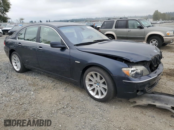 2006 BMW 7 Series 750i with VIN WBAHL83556DT02690, listed as a Copart auction lot 71418054 with 108,503 mi miles and Salvage Title. Bid and sale history available at carsss.com. Image 4.