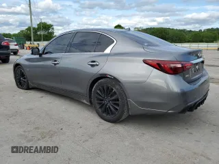 2018 Infiniti Q50 Luxe with VIN JN1EV7AR6JM444784, listed as a Copart auction lot 54509335 with 69,997 mi miles and Salvage Title. Bid and sale history available at carsss.com. Image 2.