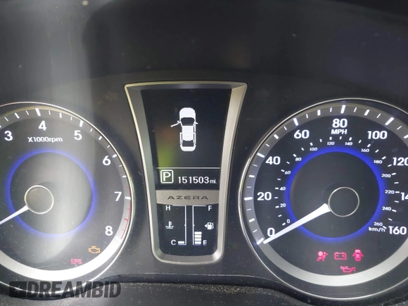 2013 Hyundai Azera с VIN KMHFH4JG7DA229860, выставлен на аукционе IAAI как лот 42391312 с пробегом 151 503 миль миль и . История ставок и продаж доступна на DreamBid. Изображение 7.