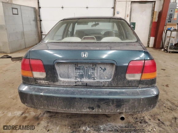 1998 Honda Civic EX with VIN 1HGEJ8644WL048394, listed as a Copart auction lot 83561754 with 221,584 mi miles and Salvage Title. Bid and sale history available at carsss.com. Image 6.