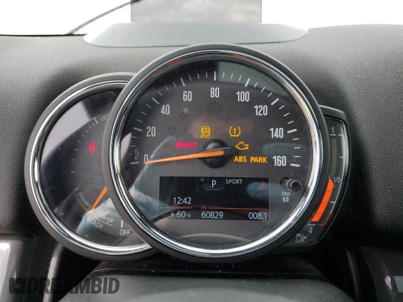 2018 MINI Countryman Cooper S E with VIN WMZYU7C47J3E56482, listed as a Copart auction lot 48877985 with 60,829 mi miles and Salvage Title. Bid and sale history available at carsss.com. Image 9.