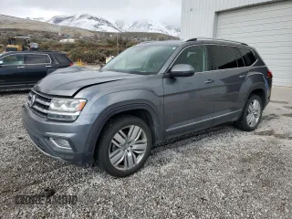 2018 Volkswagen Atlas SEL Premium with VIN 1V2NR2CA2JC503037, listed as a Copart auction lot 51473105 with 76,423 mi miles and Salvage title. Bid and sale history available at DreamBid. Image 1.