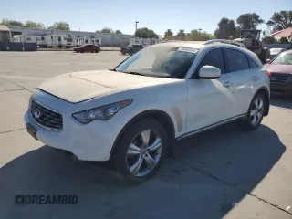 2009 Infiniti FX35 with VIN JNRAS18WX9M150166, listed as a Copart auction lot 75946504 with 0 mi miles and Salvage Title. Bid and sale history available at carsss.com. Image 1.