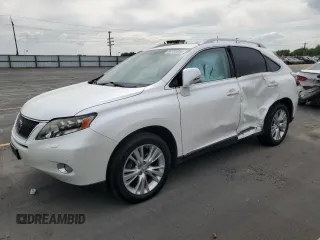 2010 Lexus RX 450h with VIN JTJBC1BA9A2404669, listed as a Copart auction lot 60705955 with 139,210 mi miles and Salvage title. Bid and sale history available at DreamBid. Image 1.
