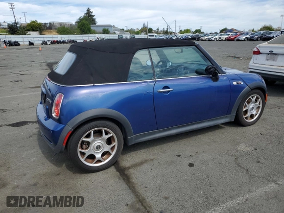 2008 MINI Convertible S с VIN WMWRH33558TL96085, выставлен на аукционе Copart как лот 52648825 с пробегом 101 199 миль миль и Чистый • Clean title. История ставок и продаж доступна на DreamBid. Изображение 3.
