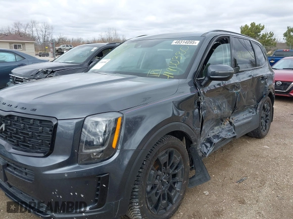 2022 Kia Telluride EX with VIN 5XYP3DHC6NG218702, listed as a IAAI auction lot 41900380 with 46,876 mi miles and . Bid and sale history available at carsss.com. Image 18.