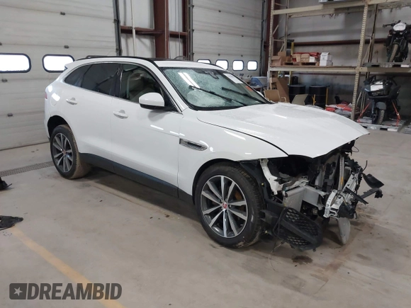 2018 Jaguar F-Pace 25t Prestige with VIN SADCK2FX3JA322638, listed as a IAAI auction lot 41935053 with 108,921 mi miles and . Bid and sale history available at DreamBid. Image 1.