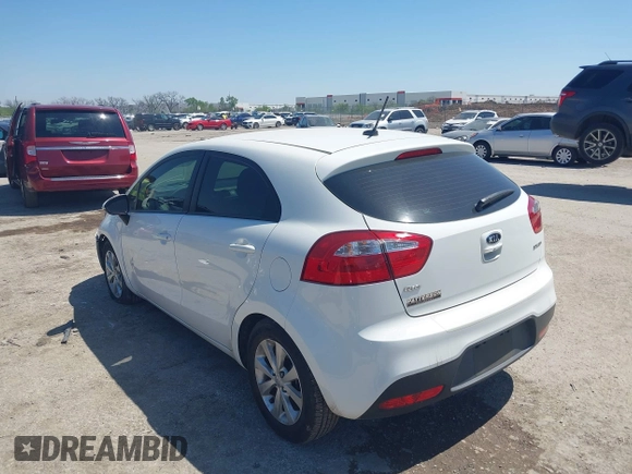 2013 Kia Rio SX with VIN KNADN5A30D6097807, listed as a IAAI auction lot 41958802 with 23,944 mi miles. Bid and sale history available at carsss.com. Image 3.